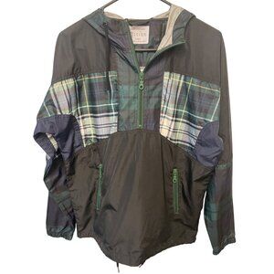 Urban Outfitters Plaid Windbreaker Jacket XS Timeless Lightweight Outdoors